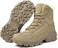 Men’s Lightweight Tactical Hiking & Work Boots with Side Zipper – Waterproof  Outdoor Walking Boots with Traction Outsole