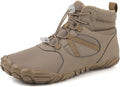 Mens Barefoot Winter Hiking Snow Boots Soft Lightweight Slip on Outdoor Grounding Shoes