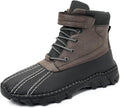 Men's Waterproof High-Top Hiking Boots, Microfiber Leather Upper, Memory Foam Insole, Anti-Slip Rubber Sole, Available with Mesh or Plush Lining