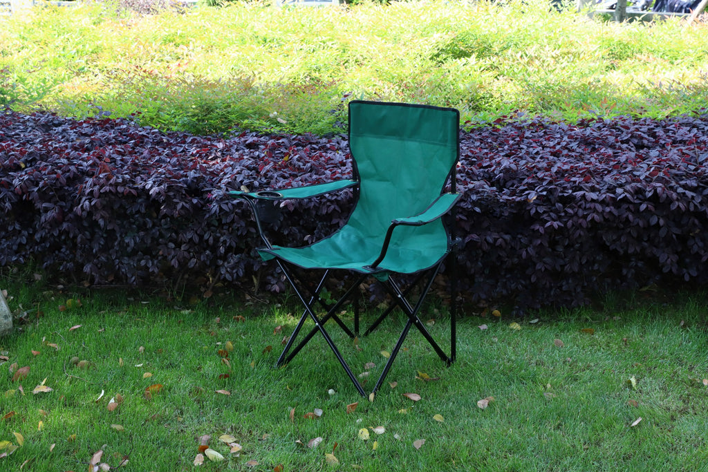 Portable Folding Camping Chair Cup Holder Outdoor Beach Chairs for Fishing Picnic BBQ Hiking Lawn Garden Patio