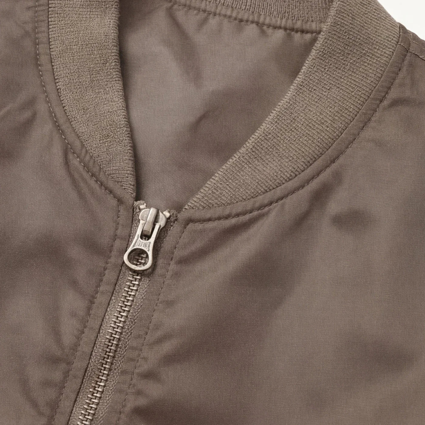 Men's Streetwear Jacket Solid Color Two Front Pockets Bomber Jacket Zipper Blank  Streetwear Outerwear
