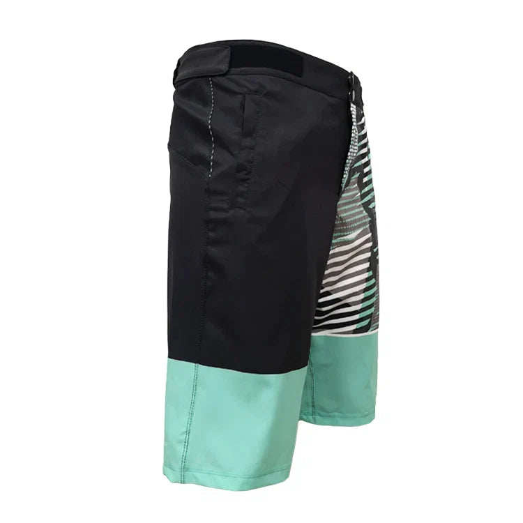 Lightweight Breathable Sublimated Enduro MTB Shorts with Zip Pockets Durable Quick Dry Mountain Bike Downhill Shorts for Men