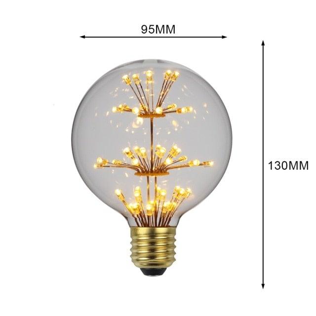 Light Bulb LED Loft Industrial Decor Retro Vintage Lamp Edison Bulb Bedroom Decoracion Vintage Night Light Lamp Decorative Night Lights For Bedroom Office Wedding Party Christmas