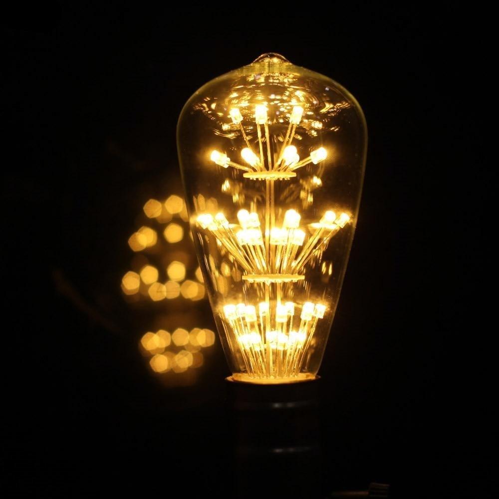 Light Bulb LED Loft Industrial Decor Retro Vintage Lamp Edison Bulb Bedroom Decoracion Vintage Night Light Lamp Decorative Night Lights For Bedroom Office Wedding Party Christmas