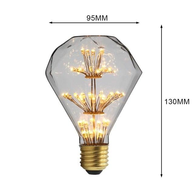 Light Bulb LED Loft Industrial Decor Retro Vintage Lamp Edison Bulb Bedroom Decoracion Vintage Night Light Lamp Decorative Night Lights For Bedroom Office Wedding Party Christmas