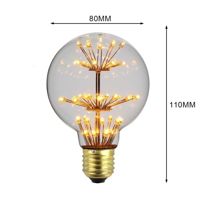 Light Bulb LED Loft Industrial Decor Retro Vintage Lamp Edison Bulb Bedroom Decoracion Vintage Night Light Lamp Decorative Night Lights For Bedroom Office Wedding Party Christmas
