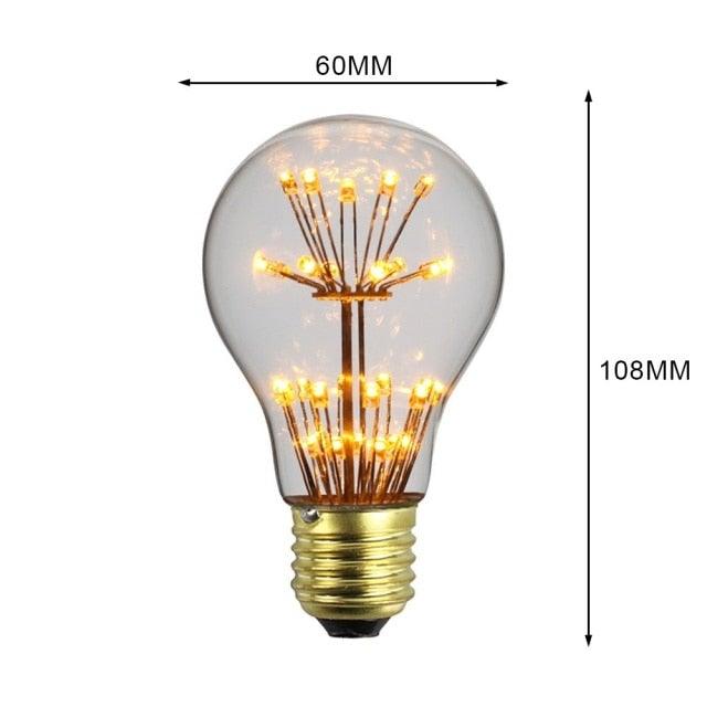 Light Bulb LED Loft Industrial Decor Retro Vintage Lamp Edison Bulb Bedroom Decoracion Vintage Night Light Lamp Decorative Night Lights For Bedroom Office Wedding Party Christmas